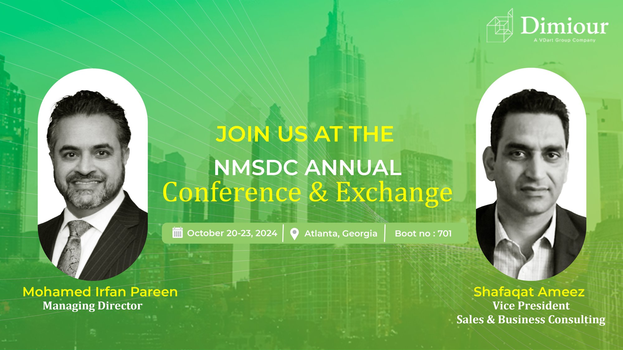 Join Dimiour at the 2024 NMSDC Annual Conference & Exchange